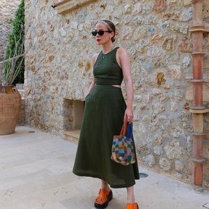 Anthropologie UK Audrey Midi Dress NWT